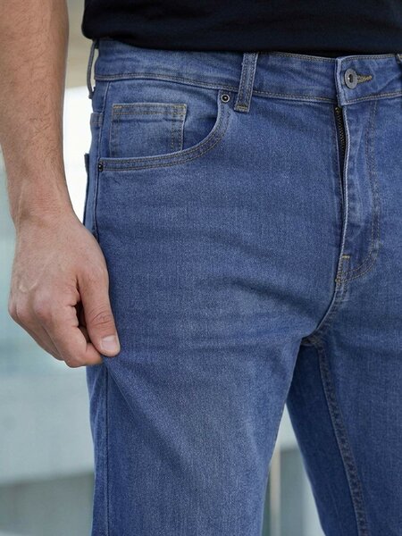 Mid Blue Straight Fit Jeans 59