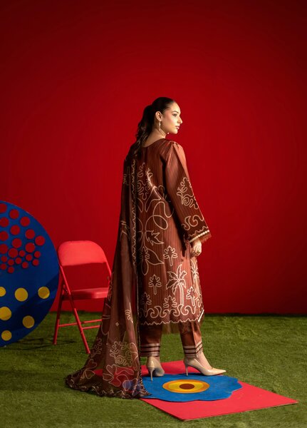 Marine by Rashid Textiles Unstitched Printed Luxury Silk 3 Piece Suit RT26USM D-3902 - Winter Collection