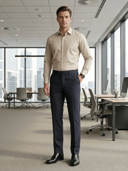 Charcoal Executive Formal Dress Pant (FDT-404)
