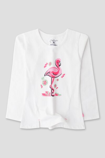 Flamingo White T-Shirt