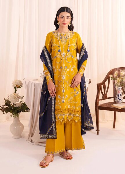 Celine by Faiza Faisal Embroidered Lawn Suits Unstitched 3 Piece FF25CE Freya - Summer Collection