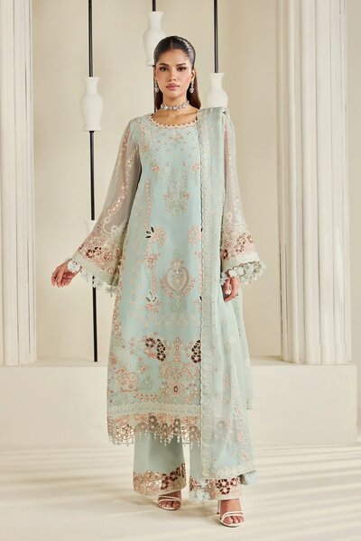 Dhaagay by Alizeh Fashion Unstitched Embroidered Chiffon 3 Piece Suit AF26UCD AF-DHG-5046 Tiyaahe - Festive Collection