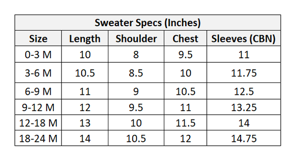 Infant Boys Acrylic Sweater Milk Club - Teal Blue