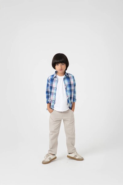 Boys Color Trail Check Shirt