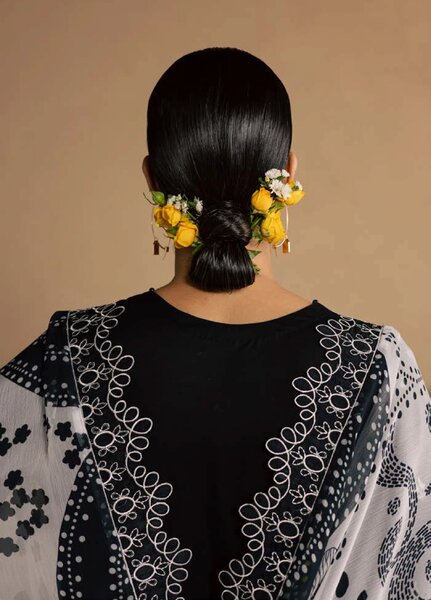 Koyal Monochrome by Nureh Unstitched Embroidered Lawn 3 Piece Suit NU26UKM NE-264 - Casual Collection