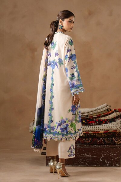 Unstitched Muzlin Lawn 3 Piece Suit