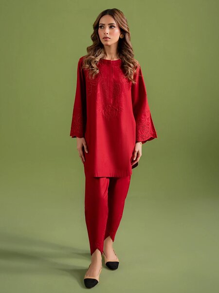 ROUGE- SLD17-25 - 2Pc Embroidered Set