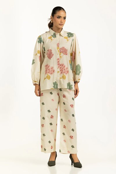 Yarn Lurex Printed Co-Ord Set