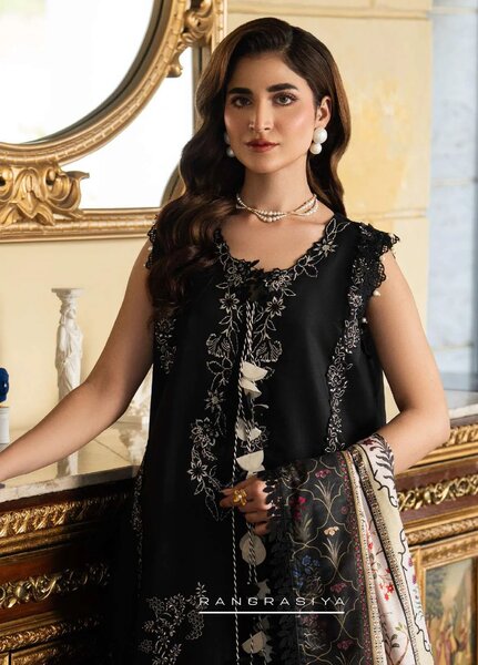 Carnation by Rang Rasiya Unstitched Embroidered Lawn 3 Piece Suit RR26UCL D8 LEAH - Eid Collection