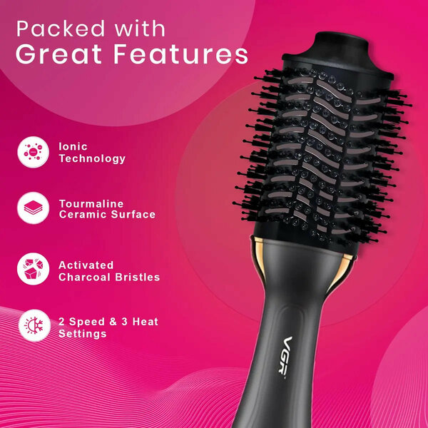 VGR - Professional Hot Air Brush With Dc Motor