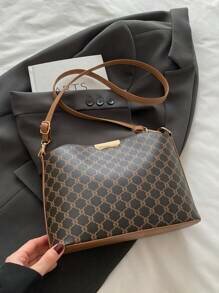 Shein - A New Spring Retro Fashion Shell Bag With Letter Print