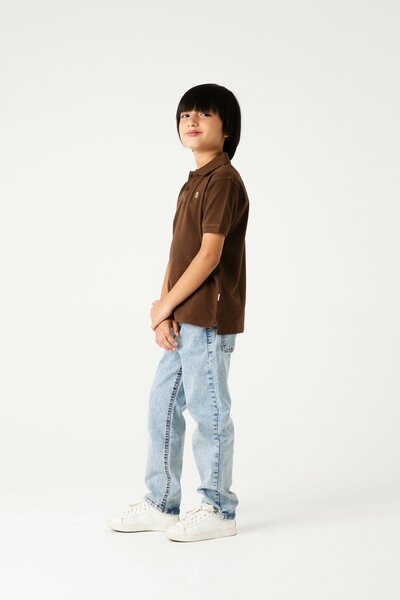 Boys Everyday Brown Pique Polo