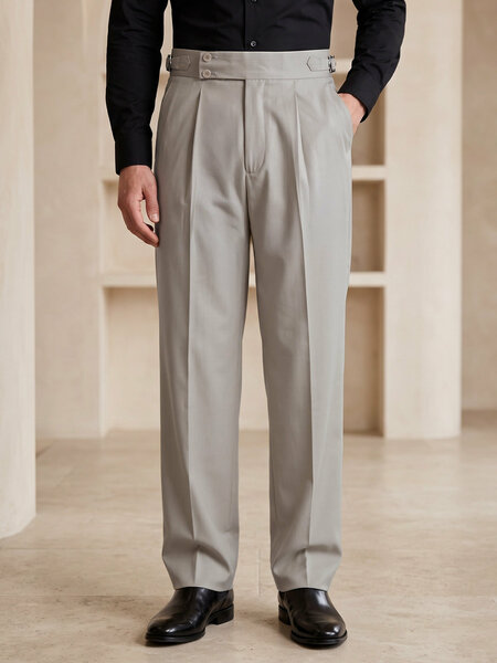 Beige Imported Straight Fit Gurkha Pant (FDT-447)