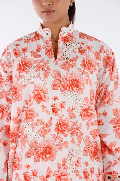 Stitched Printed Lawn Shirt+ Shalwar