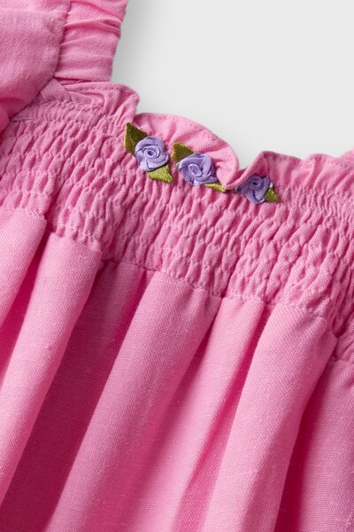 Girls Puffy Rose Co-ord Set