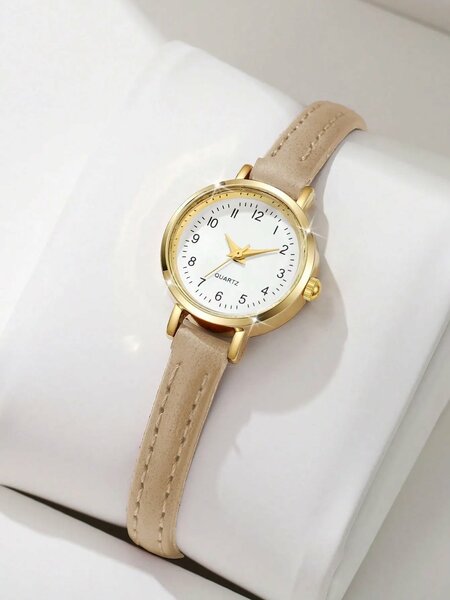 Shein - 1pc Women's Elegant Minimalist Small Dial Quartz Wrist Watch, Fashion & Chic (Watch Box Not Included)