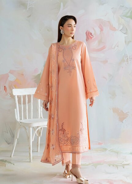 Core by Daria Clothing Unstitched Embroidered Lawn 3 Piece Suit DC26UCL DA-75 - Summer Collection