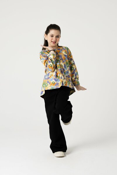 Marigold Mosaic Cotton Top