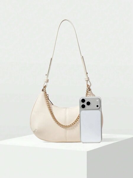 Shein - Motf Women Shoulder Bag Retro - Beige