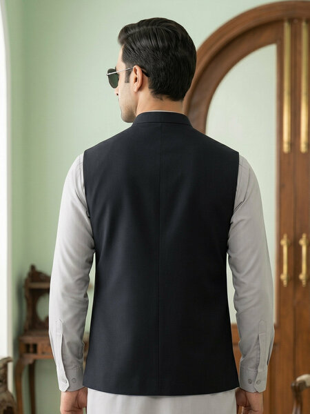 Black Waist Coat (WC-232)