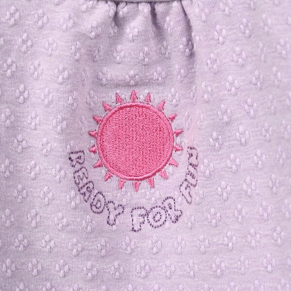 Infant Girls Cotton Jersey 2Pcs Suit Bloom - Purple
