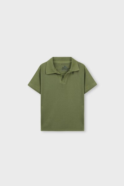 Smart Olive Waffle Polo Shirt