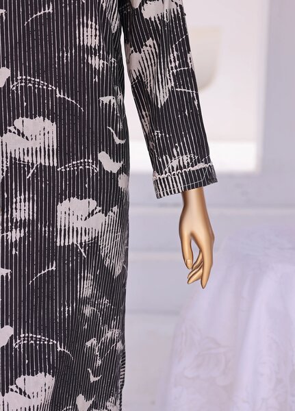 Hz Textiles Unstitched Printed Viscose Linen 3 Piece Suit HZ26ULW LW-5049 - Winter Collection