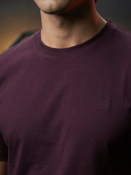 Maroon Basic T-Shirt (TEE-466)