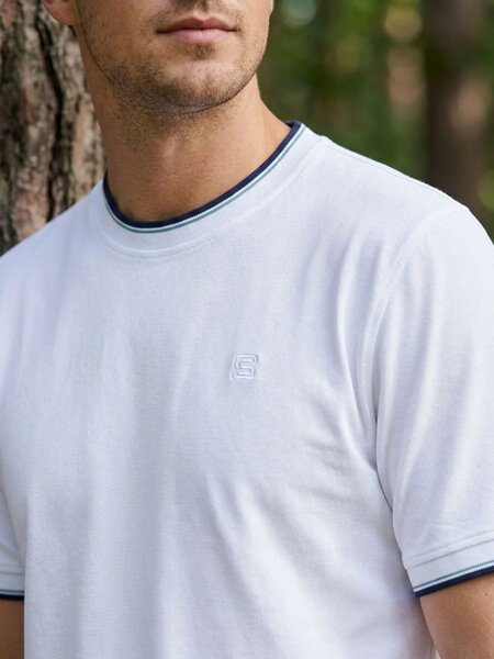 White Basic T-Shirt (TEE-505)