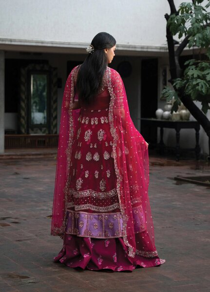 Pehli Nazar by Ayzel Unstitched Embroidered Poly Net 3 Piece Suit AAF26UPN Gulbahar AYZ-0165 - Wedding Collection