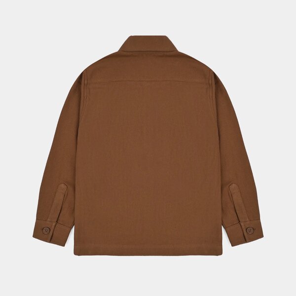 Boys Cotton Twill Shirt (Sepia) - BROWN