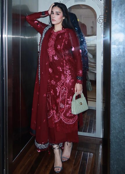 Lilas by Republic WomensWear Unstitched Embroidered Lawn 3 Piece Suit RW26ULL D-1A - Eid Collection