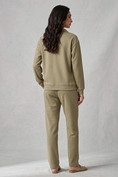 Max 21 Women's Waffle Zipper Co-Ord Set