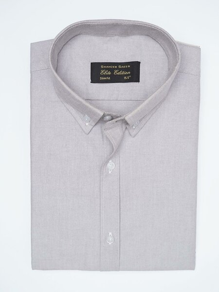 Brown Plain, Button Down Collar, Elite Edition, Men’s Formal Shirt (FS-2618)