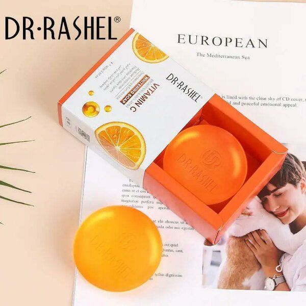 Dr Rashel - Vitamin C Brightening & Anti Aging Whitening Soap - 100gms