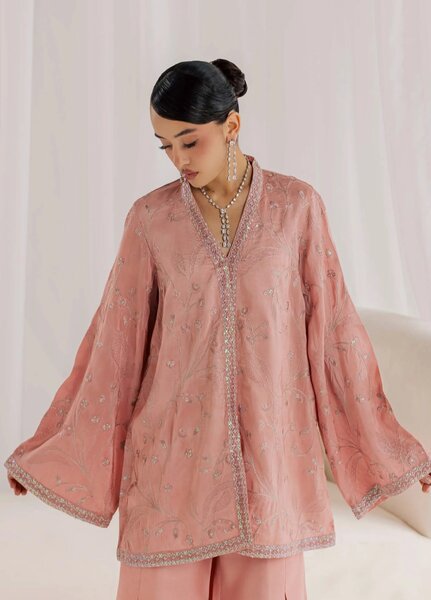 Nureh Women RTW Embroidered Korean Silk 2 Piece Suit NU26RF NP-798 - Festive Collection