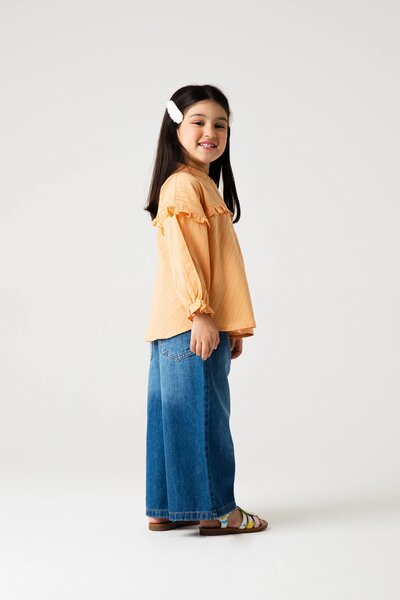 Peach Petal Frill Top