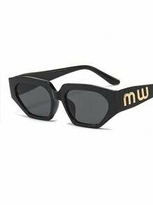 Shein - 1pc Polygon Sunglasses, Hip-Hop And Fashionable, Suitable For Daily Outdoor Activities