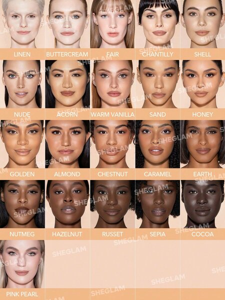 Shein Sheglam - Complexion Boost Concealer-Earth Sponge-Head Applicator Matte Liquid Concealer