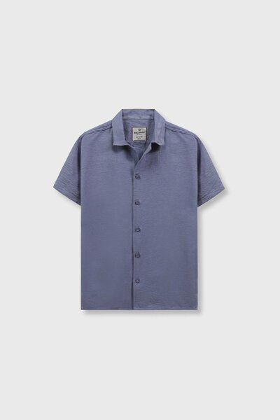 Relaxed Fit Cotton Grey Shirt