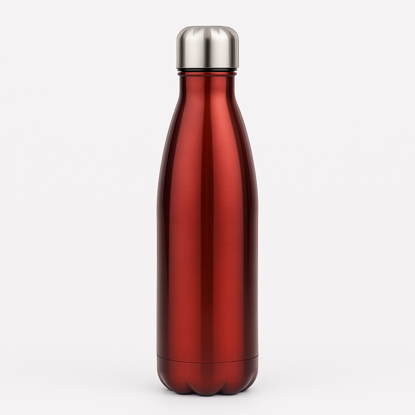 1Pc Water Bottle – 500ml Assorted | Reusable Bottle with Protective Sleeve & Leak-Proof Lid