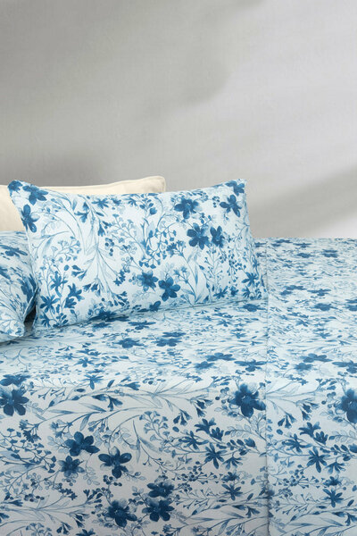 Bijou Blue Bed Sheet Set