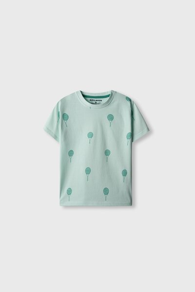 Boys Mint Match Printed Tee