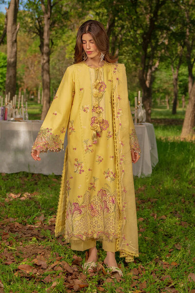 Rang Rasiya Unstitched Embroidered Luxury Lawn 3 Piece Suit RR26ULE MYSHA - Eid Collection