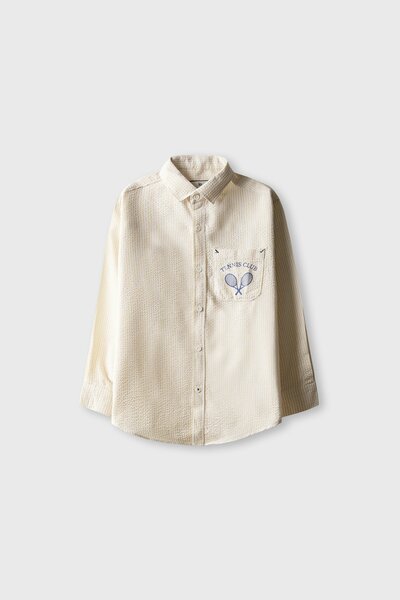 Boys Sunbeam Stripe Cotton Shirt