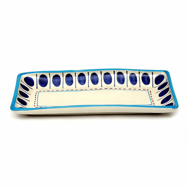Rectangle Dish Medium Blue Pottery