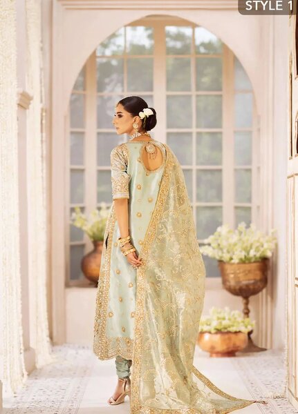 Aik Atelier Embroidered Tissue Suits Unstitched 3 Piece AIK25EF Vl2 Look 03 - Formals Collection
