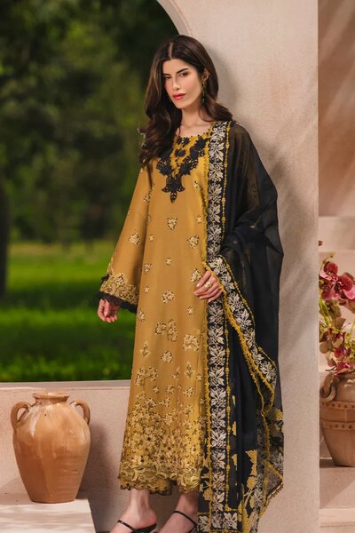 Rang Rasiya Unstitched Embroidered Luxury Lawn 3 Piece Suit RR26ULE MAHI - Eid Collection