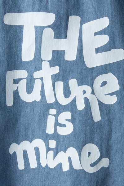 Boys Blue Mickey Denim Shirt