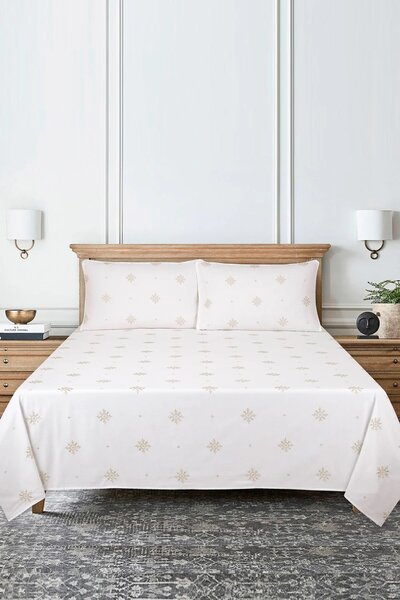 Orient Dyed Embroidered T-150 Bed Sheet Set